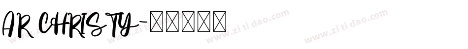 AR CHRISTY字体转换